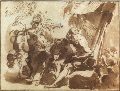 एक चरवाहे को दिखाई देने वाली मिनर्वा द्वारा गेटानो गंडोल्फी